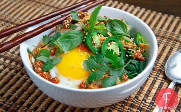 Bol de Riz au Poulet au Chili Doux