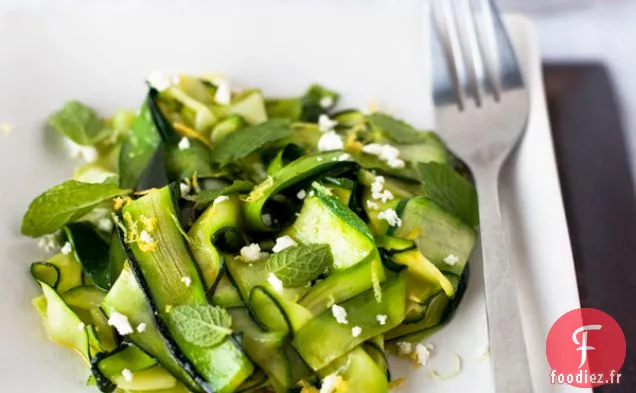 Pâtes au Ruban de Courgettes