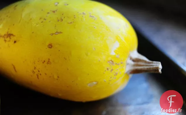 Courge Spaghetti au Sirop d'Érable et Échalotes