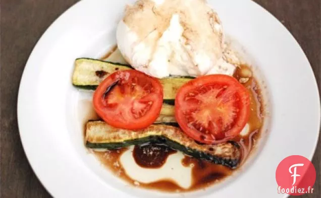 Courgettes Rôties À La Tomate Et À La Burrata
