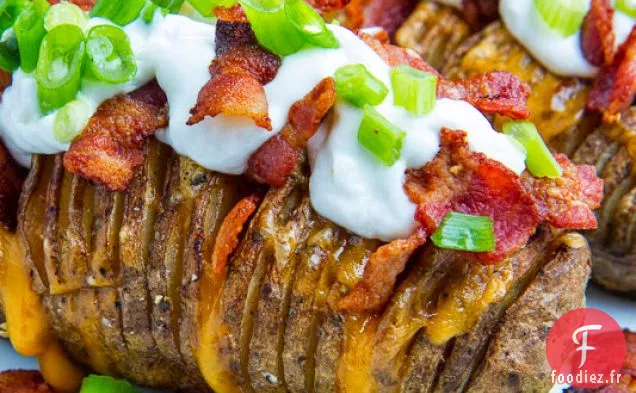 Pommes de Terre Hasselback Entièrement Chargées