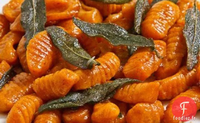 Gnocchis à la Citrouille dans une sauce au Beurre Brun et à la Sauge