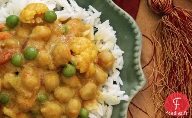 Pois Chiches et Chou-fleur Coco-Curry