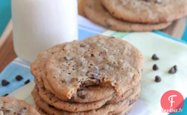 Biscuits aux Pépites de Chocolat au Beurre d'Arachide et au Miel de Blé Entier