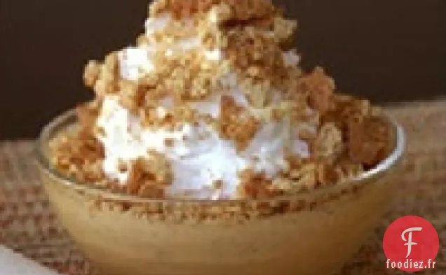 Tasse de Crème Glacée Végétalienne à Tarte à la Citrouille