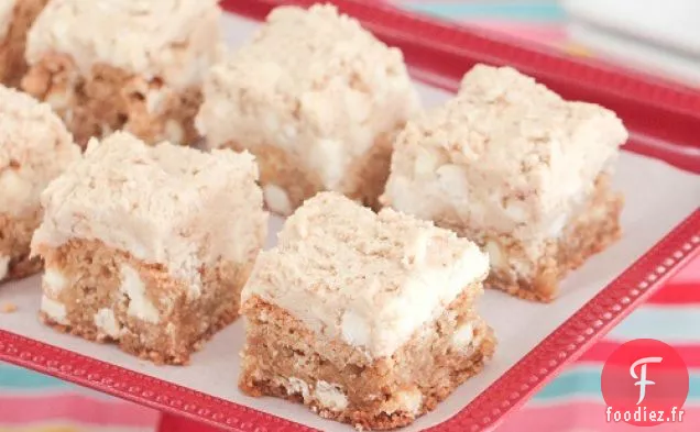 Barres de Pâte à Biscuits au Chocolat Blanc à l'Avoine