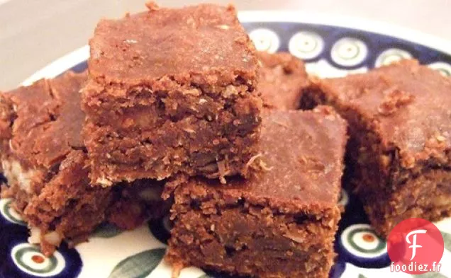 Brownies au Fudge à la Noix de Coco plus Sains avec Option Caroube