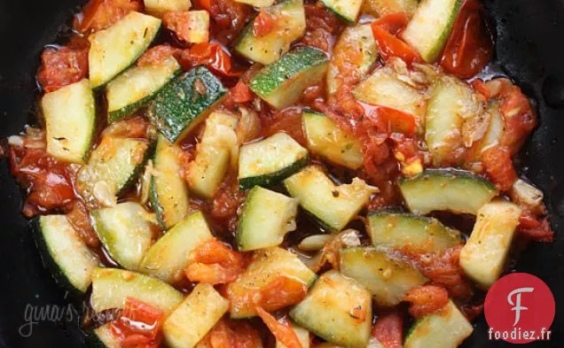 Courgettes Sautées Aux Tomates Prunes