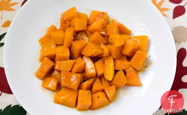 Courge Musquée Braisée À L'Érable Au Thym