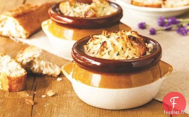 Soupe à l'Oignon Française Végétalienne