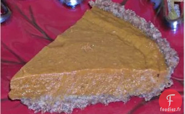 Tarte à la Citrouille Végétalienne au Pain d'Épice