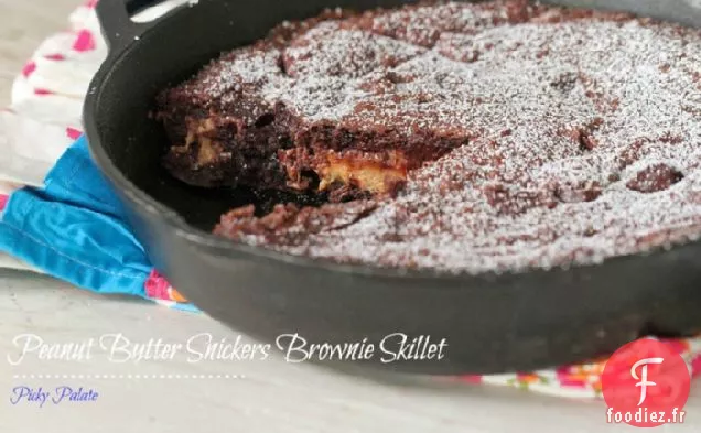 Poêle à Brownie Snickers au Beurre d'Arachide