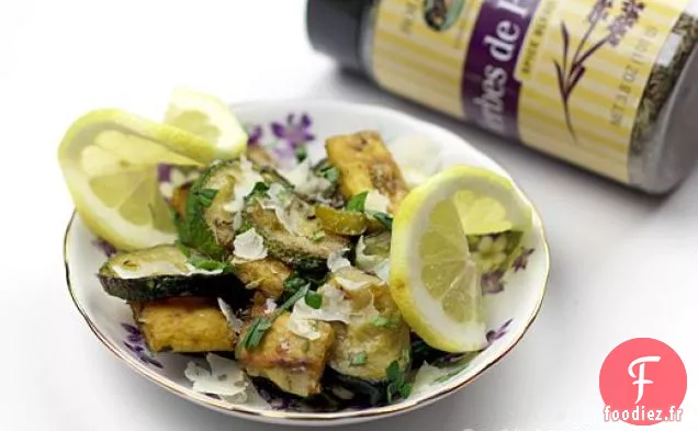 Courgettes Au Parmesan Et Croûtons