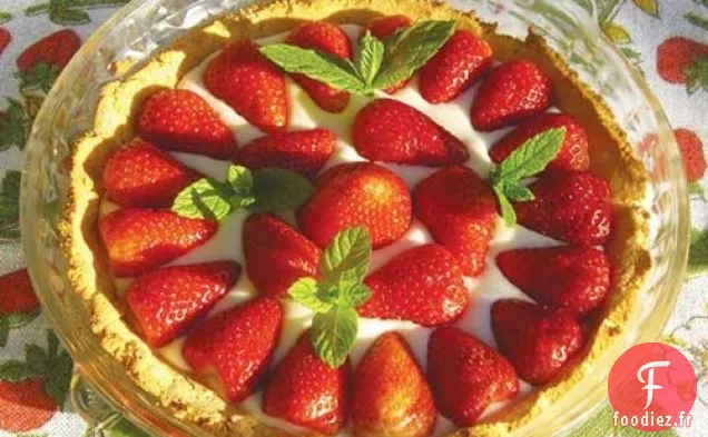 Tarte à la Crème à la Fraise et à la Noix De Coco
