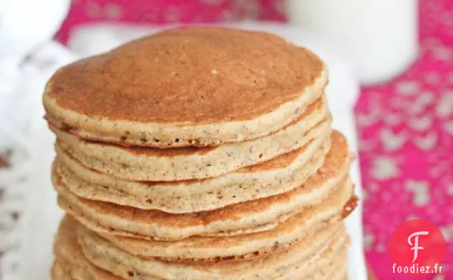 Crêpes au Miel, au blé et aux graines de Lin {Healthy}