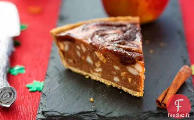 Tarte à la Crème Glacée aux Pommes Sans Cuisson