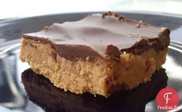 Barres au Beurre d'Arachide Au Chocolat Sans Produits Laitiers