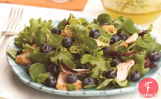Salade d'Été au Saumon Frais avec Vinaigrette au Citron