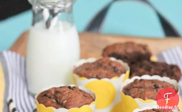 Muffins au Chocolat et à la Banane Dulce de Leche