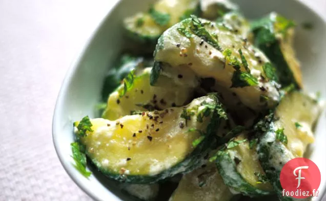 Courgettes Sautées À La Menthe Et À La Ricotta
