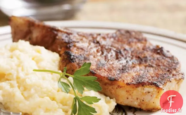 Côtelettes De Porc Frottées au Barbecue