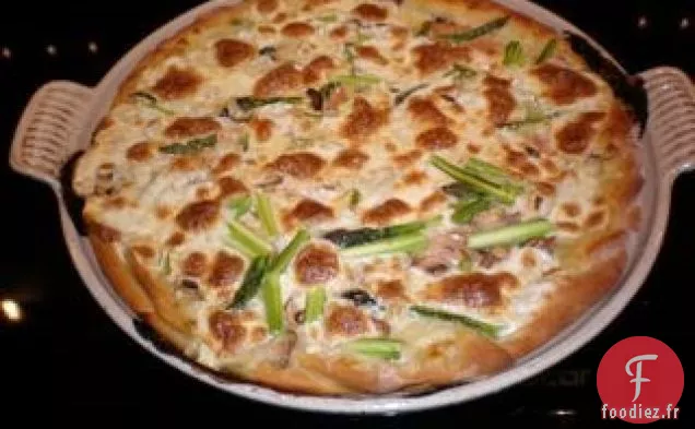 Pizza Blanche Végétarienne