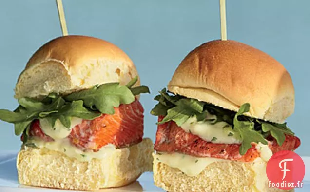 Sliders Sockeye à l'Aïoli Wasabi-Gingembre