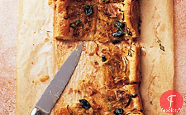 Tarte Aux Oignons Caramélisés Aux Olives