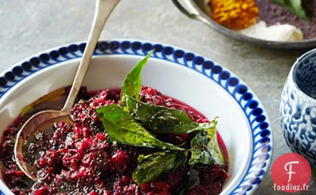 Relish aux Canneberges Épicées