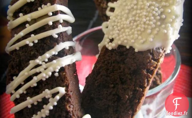 Biscotti Bisous à la Menthe Et à la Truffe Chocoholique