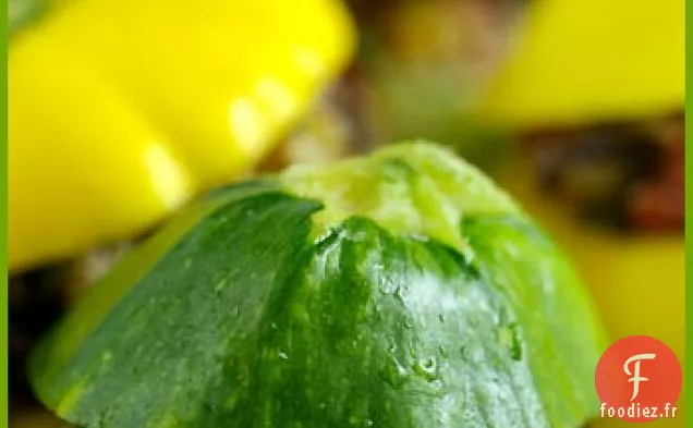 Petites Courgettes Farcies Au Riz Noir Et À L'Origan