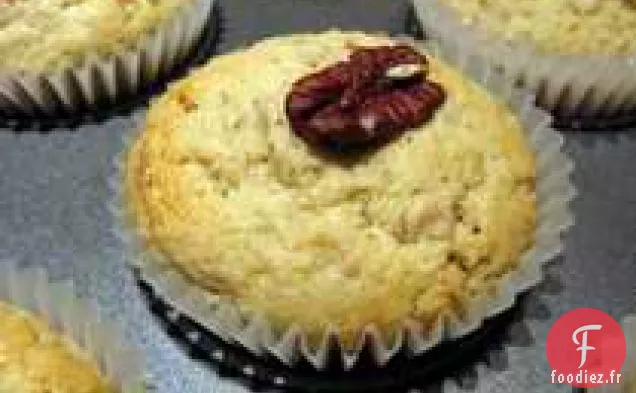 Muffins aux Pacanes à la Rhubarbe
