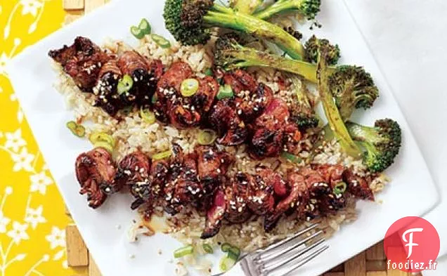 Brochettes de Steak Teriyaki Grillées