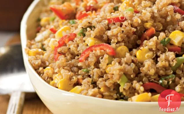 Quinoa Grillé Avec Piments et Maïs