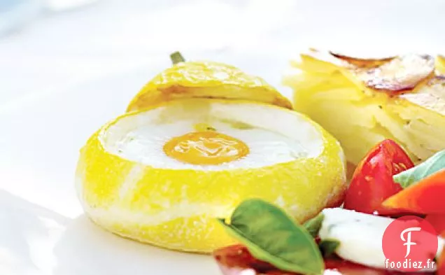 Courge Pattypan aux Oeufs