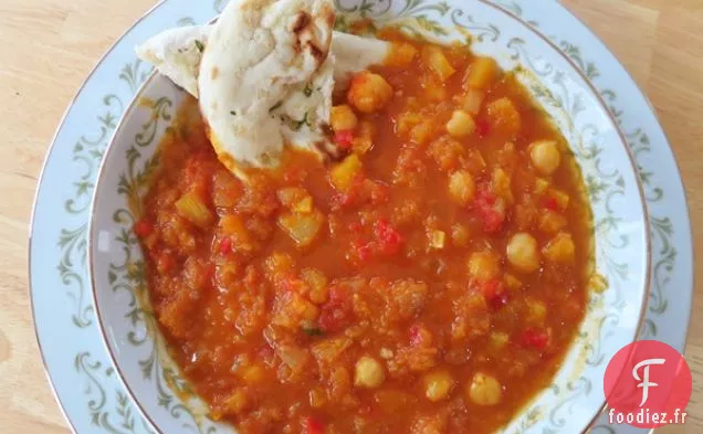Chili au Curry de Courge Musquée et Pois Chiches