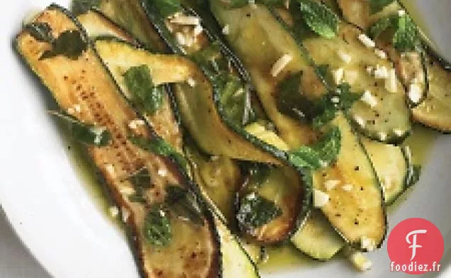 Courgettes Marinées À La Menthe