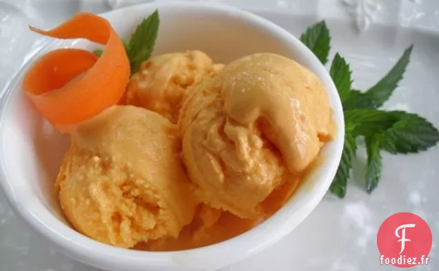 Crème Glacée au Gâteau aux Carottes Sans Produits Laitiers