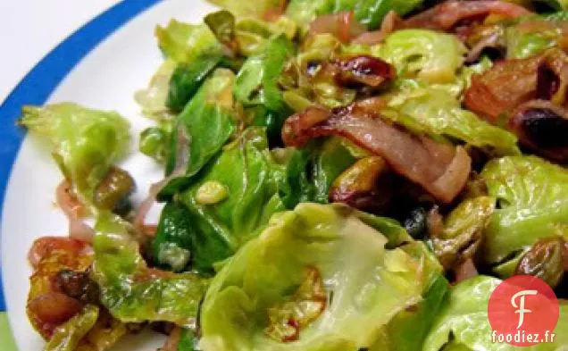 Choux de Bruxelles sautés au Citron et aux Pistaches