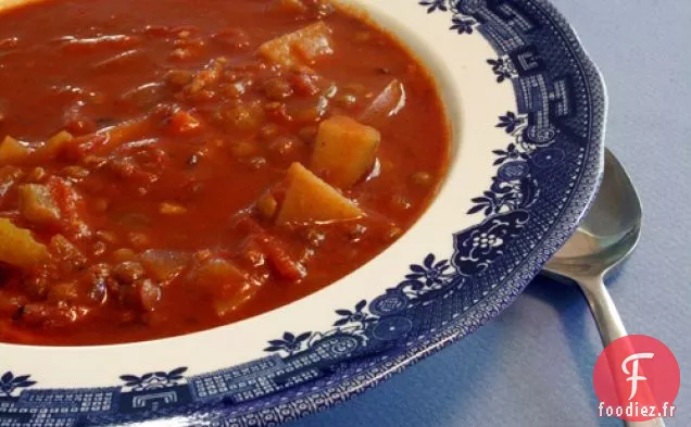 Ragoût de Lentilles aux Tomates Épicées