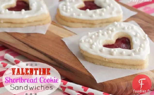 Sandwichs aux Biscuits Sablés de la Saint-Valentin
