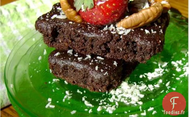 Brownies au Gâteau au Chocolat Sans Gluten avec Sirop de Chocolat Maison