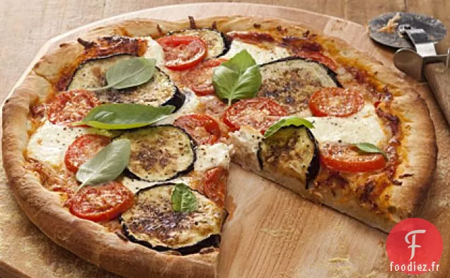 Pizza Aux Aubergines Et Au Parmesan