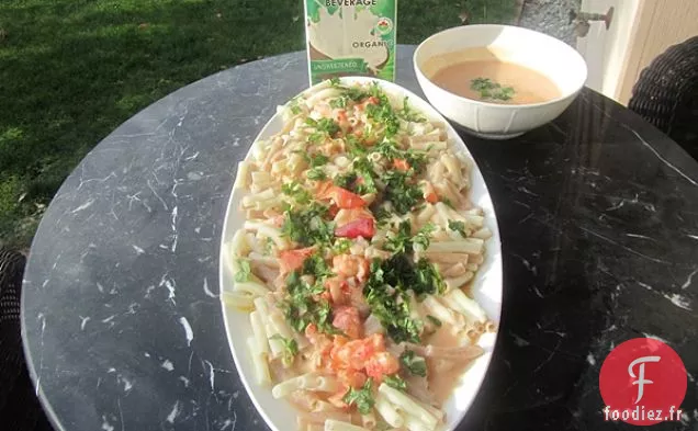 Pâtes au Quinoa de Homard avec Sauce Crémeuse au Paprika Fumé