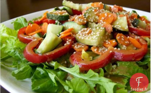 Salade de Pois Chiches Végétarienne Épicée