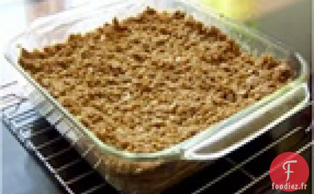 Crumble Mûre-Poire (Végétalien, Sans Gluten, Sans Noix)