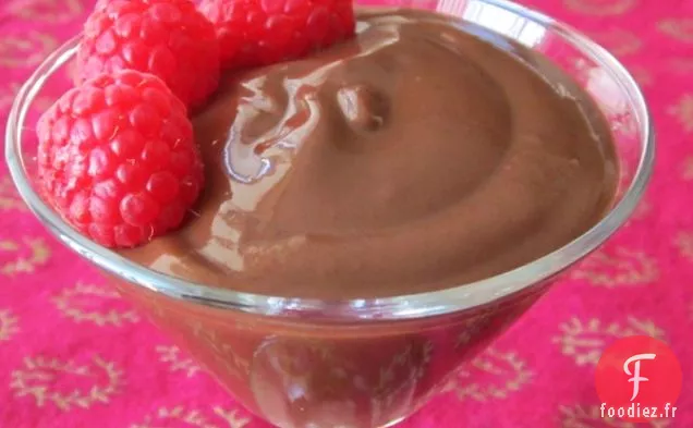 Pudding au Chocolat sans Produits Laitiers à l'Infusion de Framboises
