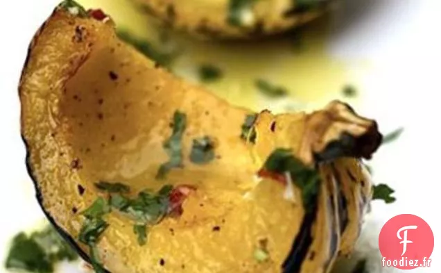 Courge Rôtie À La Vinaigrette Au Piment