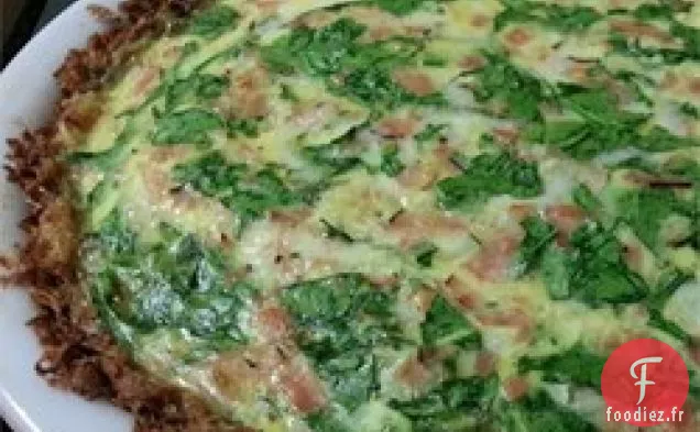 Quiche Brune au Jambon et au Haschich