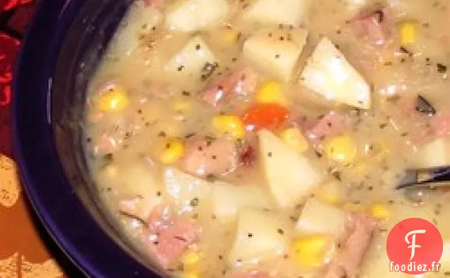 Chaudrée de Jambon Cuit Lentement et de Pommes de Terre
